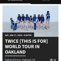 Two TWICE Concert Tickets Oakland 