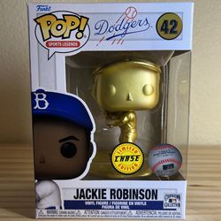 CHASE Dodgers⚾️Jackie Robinson Gold Funko Pop!