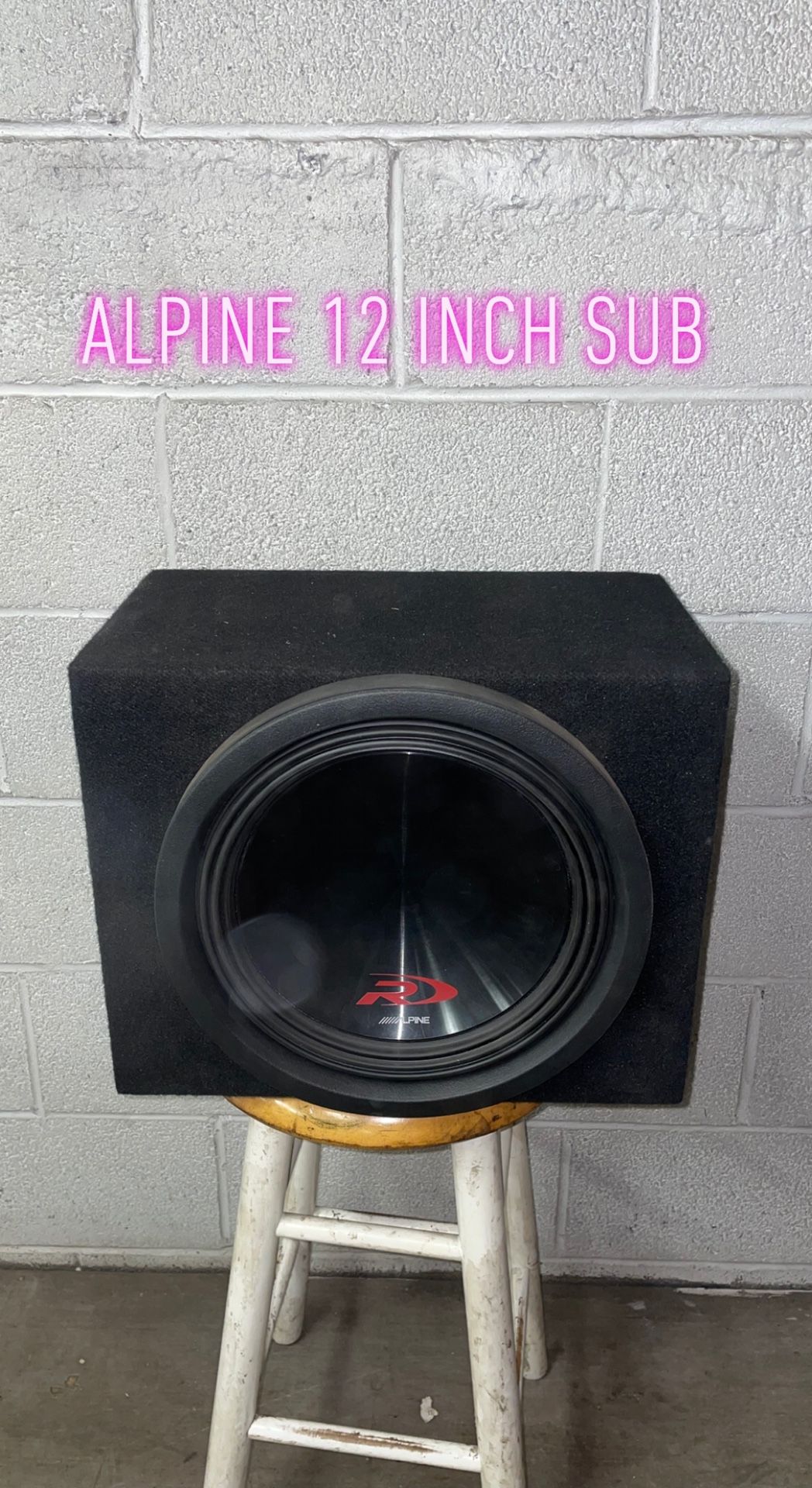 Alpine 12 inch subwoofer