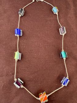 Murano Necklace Silver 925