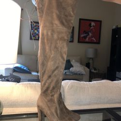 Sexy Brown Thigh High Boots