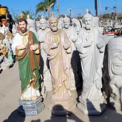 50"H. CEMENT SAINT JUDE STATUES $300-$360 EACH