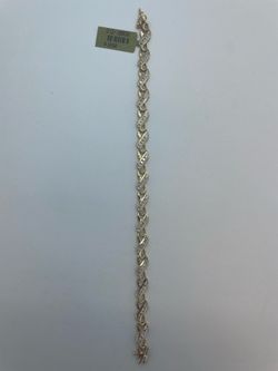 14k Gold Diamond Bracelet. New.