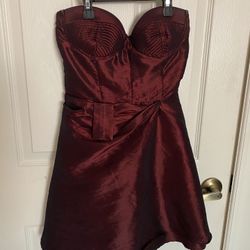 Dress size small, shimmery Purple. 