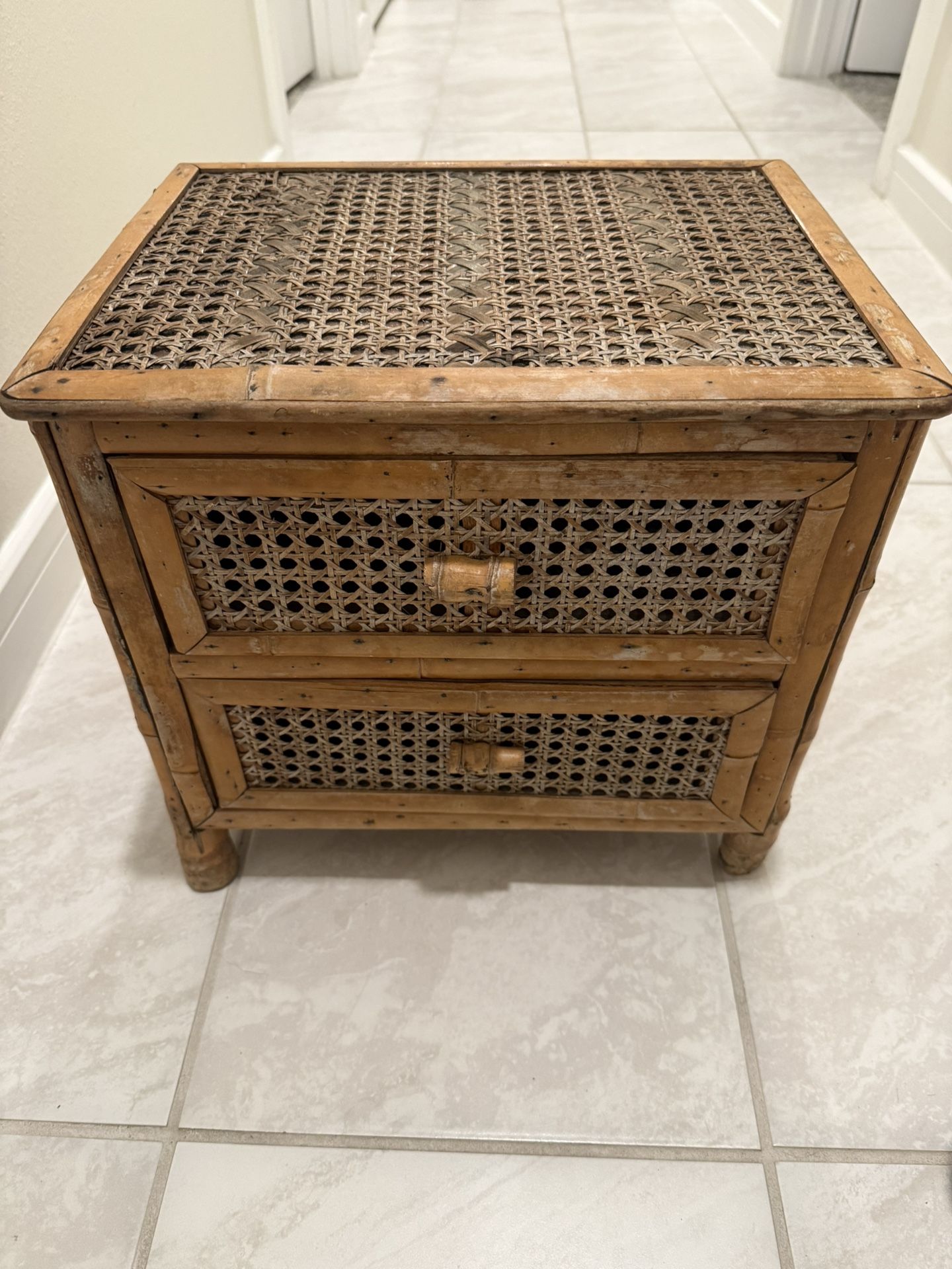 Wicker drawers