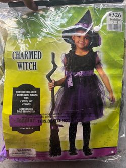 Witch toddler halloween costume