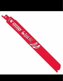 Selling brand-new, unopened packs of Diablo metal-cutting reciprocating saw blades.  ✅ Short blades — 10-pack ✅ Long blades — 10-pack ✅ Solid-red Diab