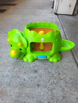Fisher-Price Double Poppin' Dino with Silly Sounds & Music