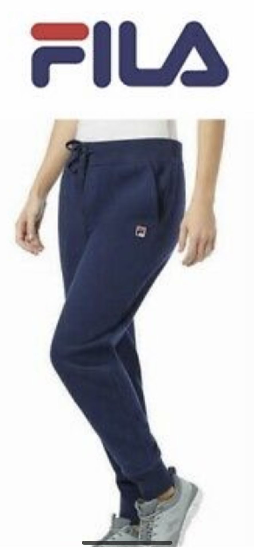 FILA (S) LADIES FLEECE JOGGER BLUE NEW