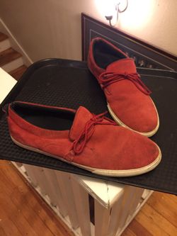 Red Supra shoes size 10