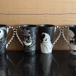 Nightmare before Christmas tall mugs  Vintage set  New  