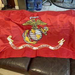 United States Marine Corp (Semper Fidelis) Red 3 Ply Flag 10 Flags In Total 