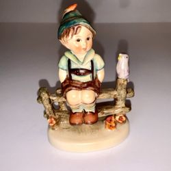 Vintage Goebel Hummel Wayside Harmony Boy on a Fence Figurine #111 3/0 1938
