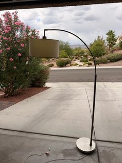 Arc Floor Lamp with Drum Shade
