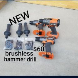 new ridgid brushless hammer drill $129 retail 