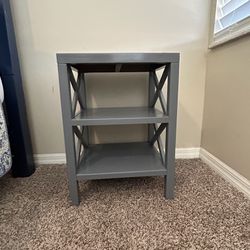 small Gray Nightstand/End Table