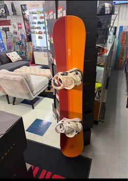 k2 153 snowboard with bindings certified with warranty located at Sin city snowboards