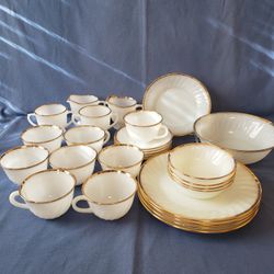 Set of Fire King Milk Glass Dishware

