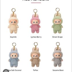Popmart Authentic Labubu Exciting Macarons Plush Pendents Each 