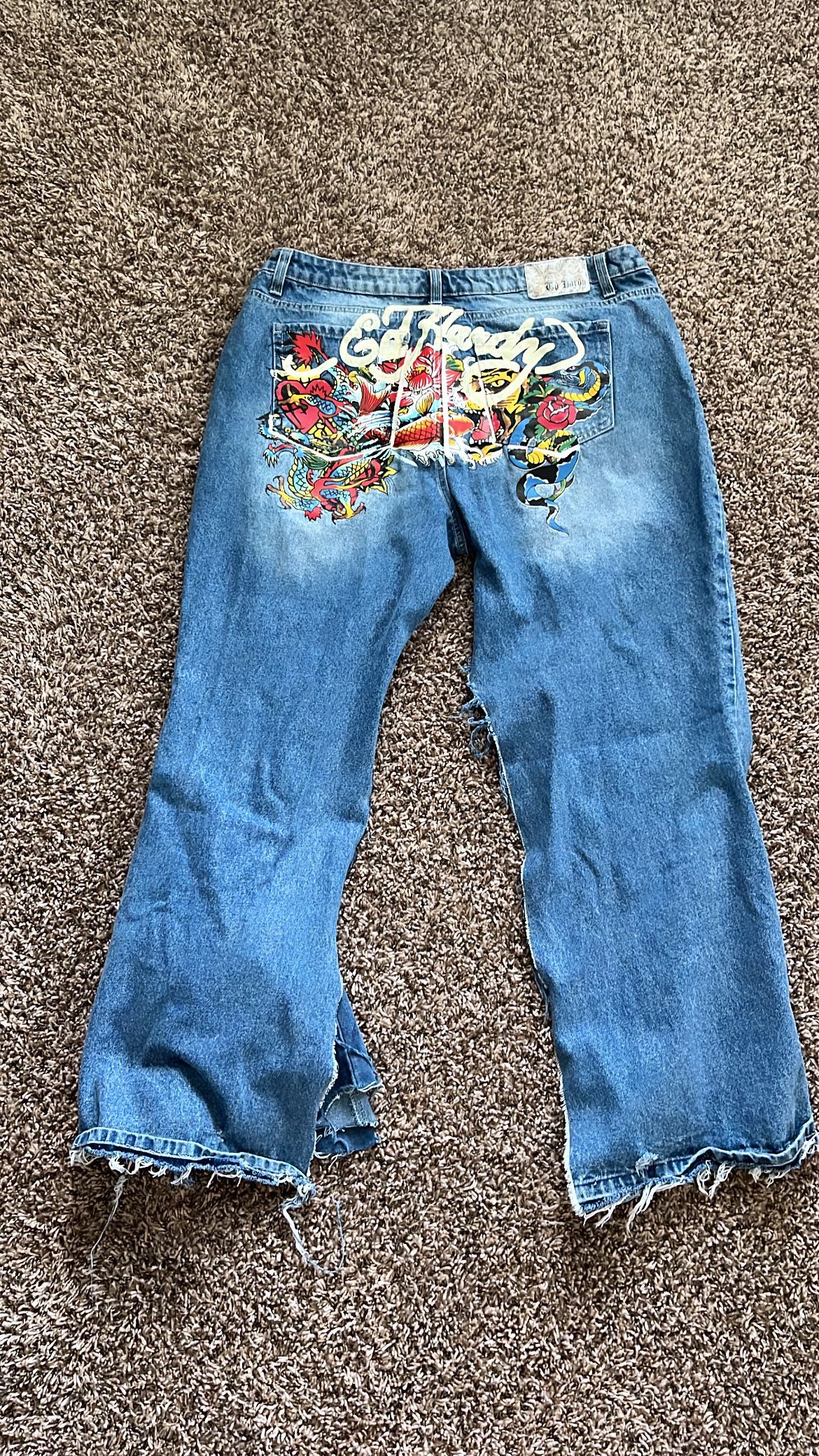 Ed Hardy Custom Flared Jeans