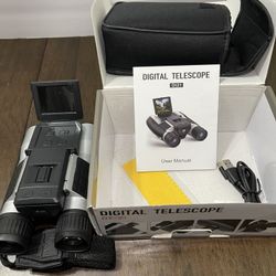 Digital Binocular 12x zoom Telescope with Camera DT-21 - 1080P Recorder, 2" LCD