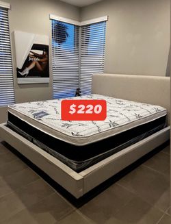 King Size Pillow Top Bamboo Brand Mattress New