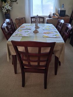 Dining table and storage dresser