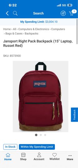 Jansport backpack