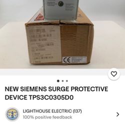 NEW SIEMENS SURGE PROTECTIVE DEVICE TPS3C0305D0