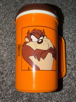 Super Thermo Warner Bros. Looney Tunes Tazmanian Devil Taz Character Cup Vintage