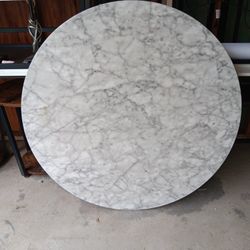 Faux Marble Round Table
