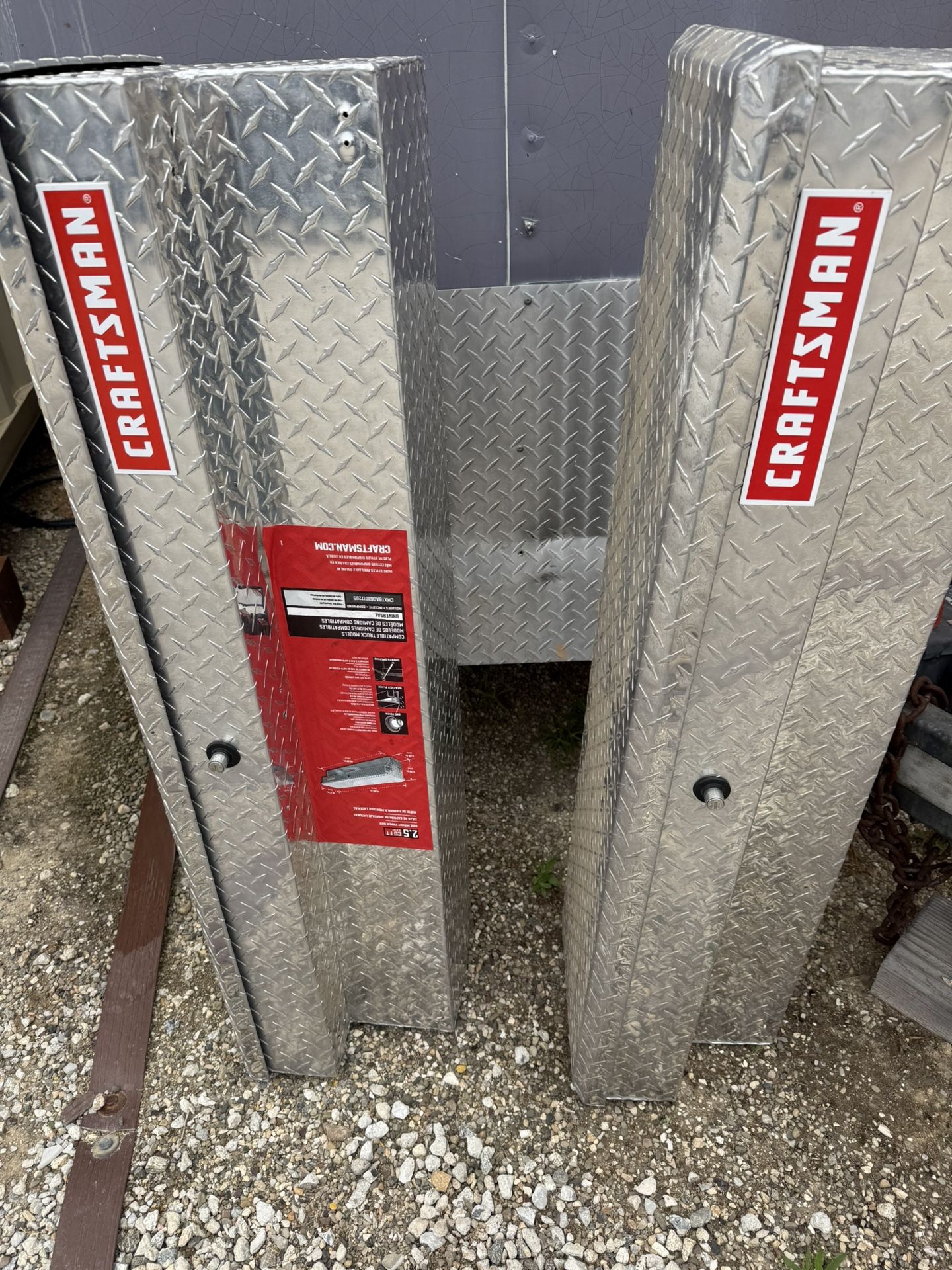 Two Craftsman Aluminum Side Mount Truck Tool Boxes