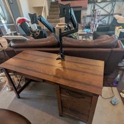 Office Desk With 2 Monitor Holder 