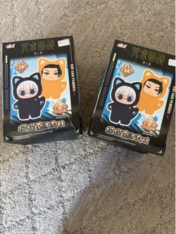 2 New Sealed Jujutsu Kaisen Cat Ear Plush Blind Boxes