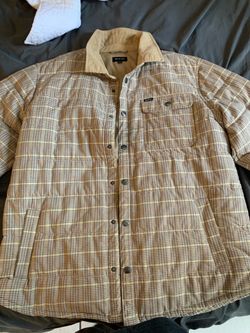 Brixton Quilted Plaid Jacket Size L – Corduroy Collar Shacket