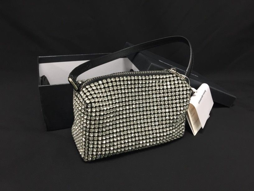 Alexander Wang heiress pouch in crystal mesh