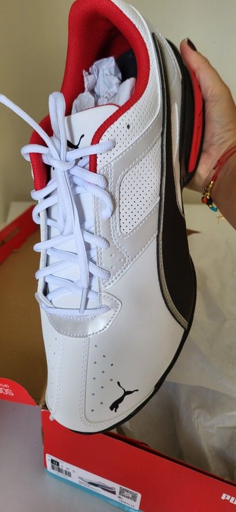 PUMA TALLA 13  Tazon 6 Cyclone - Zapatos deportivos, color blanco/ Size 13 PUMA Tazon 6 Cyclone Sneakers White      
