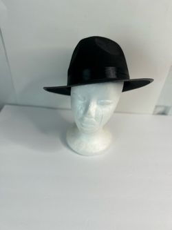 Adult Black Fedora Hat OneSize