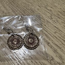 Francesca’s Boutique Gold/Purple Dangle Earrings 