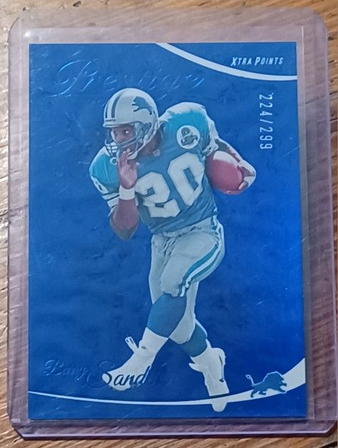 Barry Sanders Blue 224/299 Xtra Points Prestige  2023