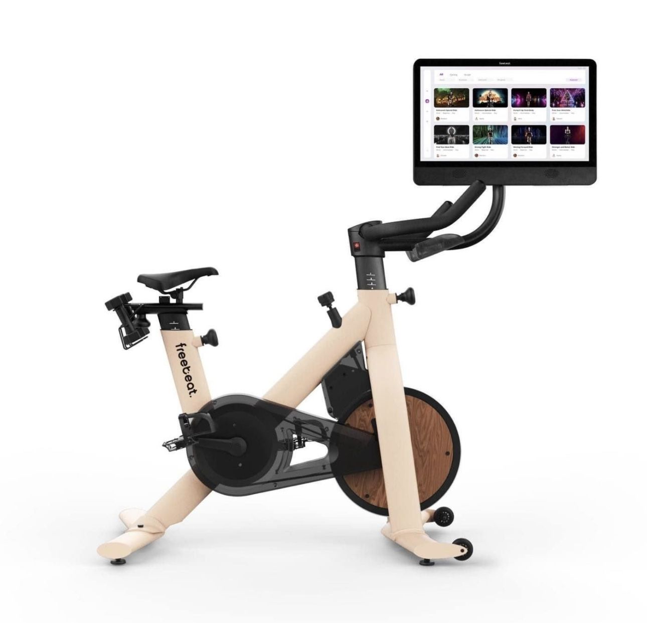 Freebeat Lit Moonbow Beige Exercise Bike, Very gently used