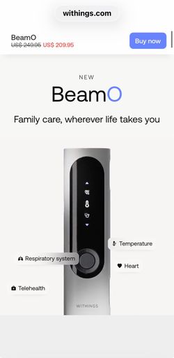 BeamO Withings BRAND NEW