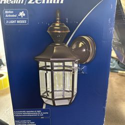 Heath ZenithAntique Copper 150-Degree Farmhouse Outdoor 1-Light with Clear Beveled Glass 