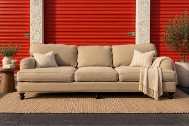 Luxury Beige 3-Seater Sofa