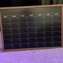 Chalk Board Calendar 