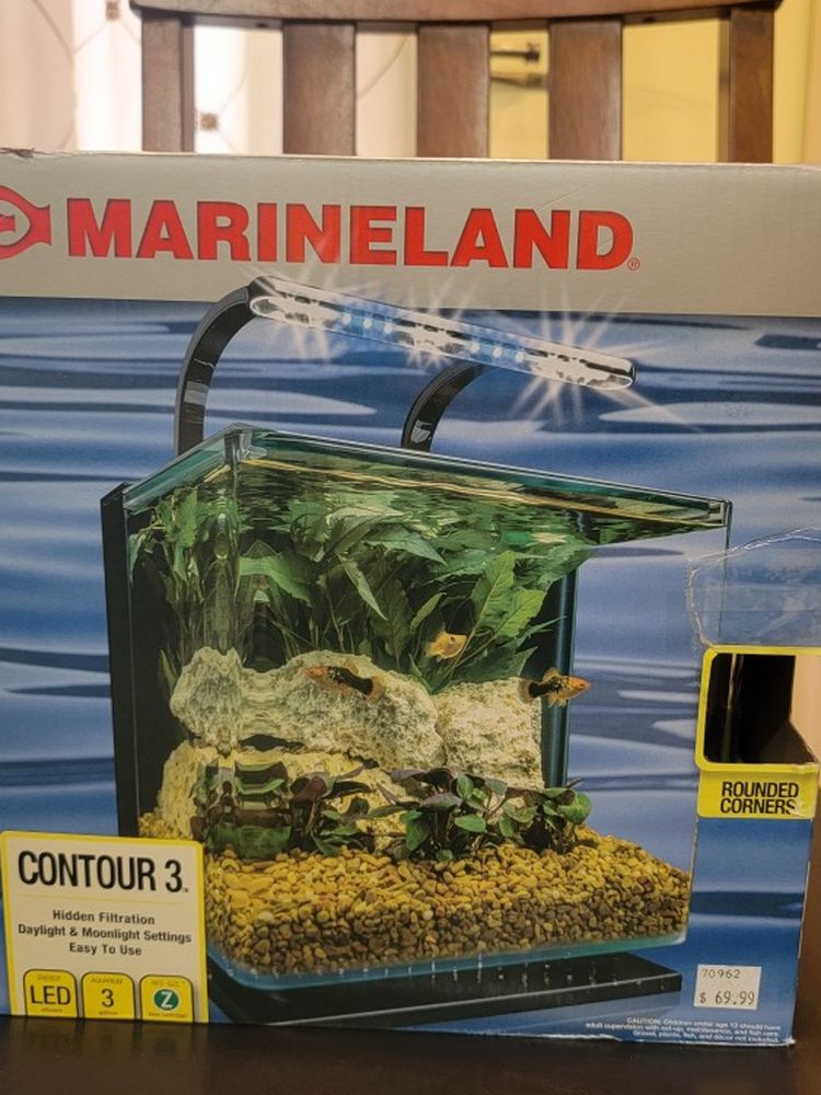 Marineland 3 Gallon Fish Tank With Add Ons