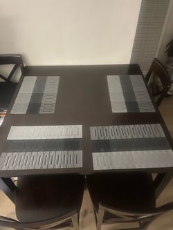 Dark Brown Wooden Table