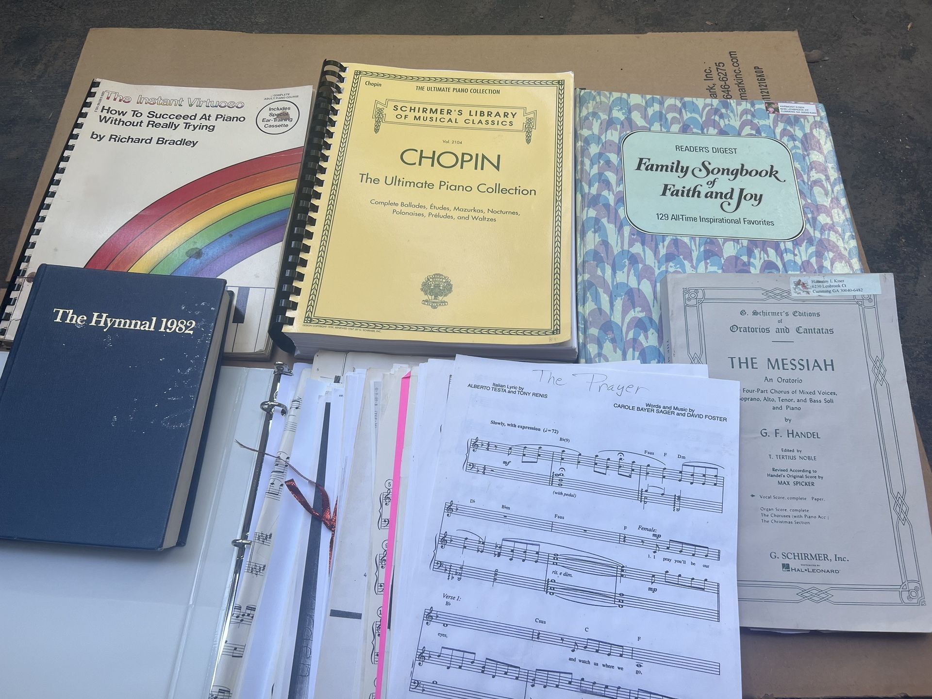 Collection Piano Keyboard Song Books