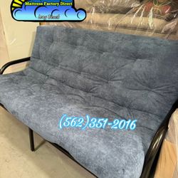 Full Size Metal Futon Bed Sofá Cama Nueva 