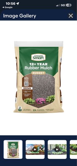 Brown Rubber mulch